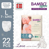 Bambo Nature Training Pants [Size 4 / 7-12kg] 22pcs/pack