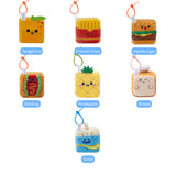 Squarepals Plush Soft Toy - Food Series (7cm) | Cute Mini Stuffed Doll for Stress Relief & Collection