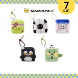 Squarepals Plush Soft Toy - Sports/Aquarium Series (7cm) | Cute Mini Stuffed Doll for Stress Relief & Collection