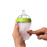 Comotomo Natural Feel Anti-Bacterial Heat Resistance Silicon Baby Bottle 250ml (Green)