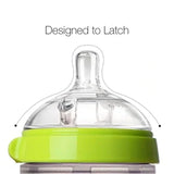 Comotomo Natural Feel Anti-Bacterial Heat Resistance Silicon Baby Bottle 250ml (Green)