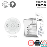 Comotomo Replacement Nipples, Slow Flow (1 hole), 2-pack