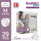 Bambo Nature Baby Diaper [Size 3 / 4-8kg] 29/pack
